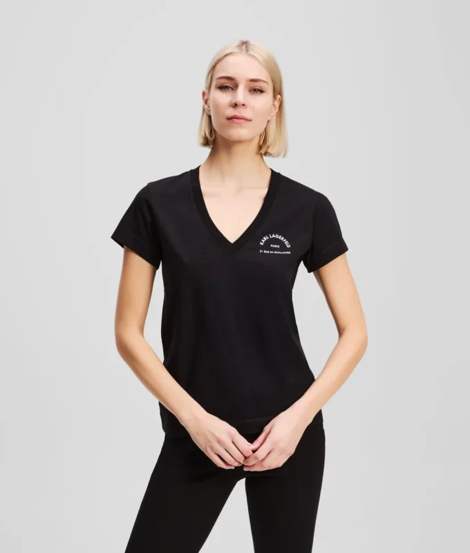 RUE ST-GUILLAUME T-SHIRT MET V-HALS