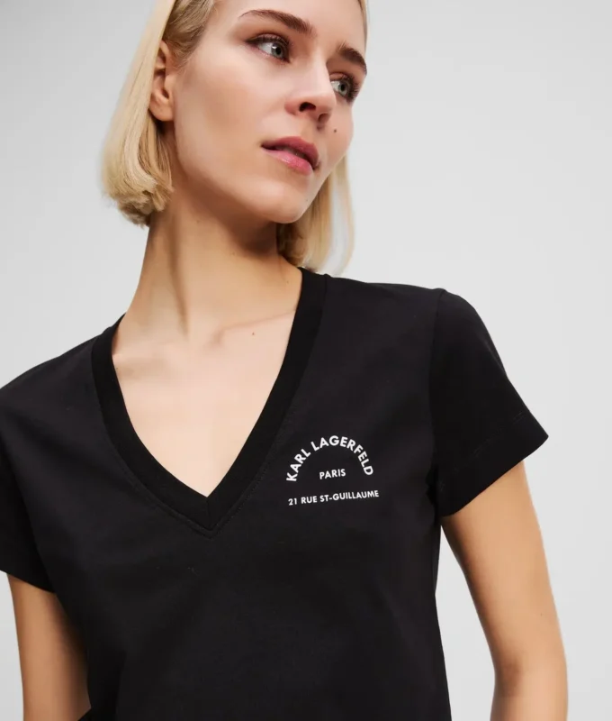 RUE ST-GUILLAUME T-SHIRT MET V-HALS
