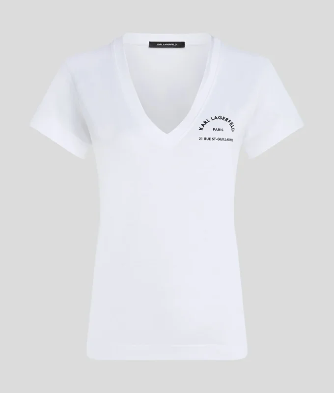RUE ST-GUILLAUME T-SHIRT MET V-HALS
