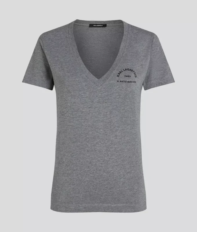 RUE ST-GUILLAUME T-SHIRT MET V-HALS