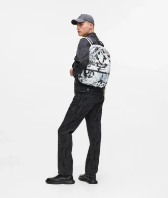 Rugzak met all-over grafische print