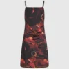 Satijnen jurk met all-over print