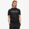 Satijnen T-shirt met logo