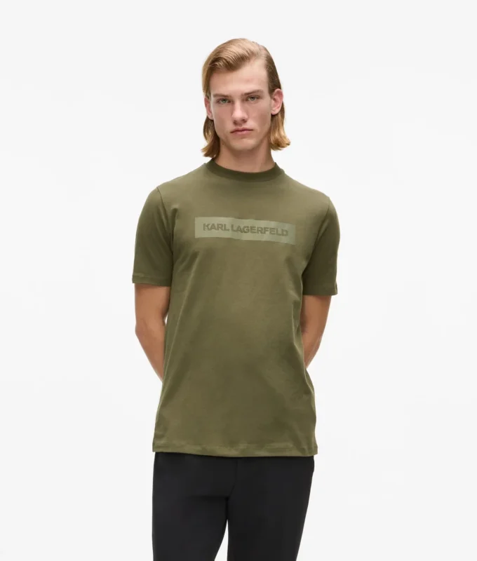 Satijnen T-shirt met logo