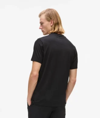 Satijnen T-shirt met logo