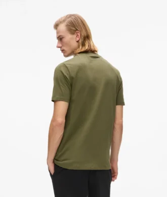 Satijnen T-shirt met logo