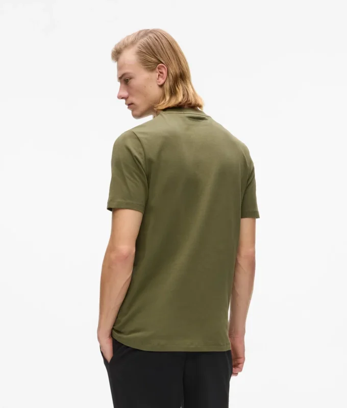Satijnen T-shirt met logo