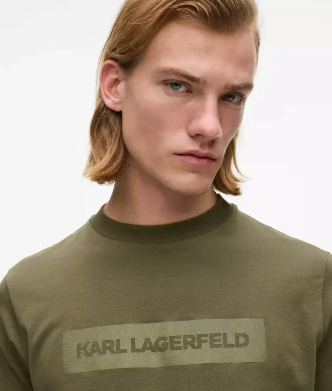 Satijnen T-shirt met logo