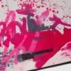Schoudertas met graffitiprint