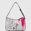 Schoudertas met graffitiprint