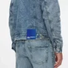 Shearling denim jas