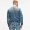 Shearling denim jas
