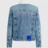 Shearling denim jas