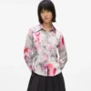 Shirt met all-over verfprint
