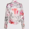 Shirt met all-over verfprint