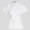 SHIRT MET KORTE MOUWEN EN RUFFLES
