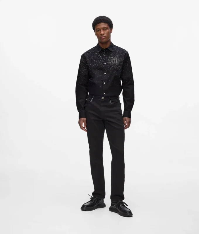 Shirt met strass-degradé