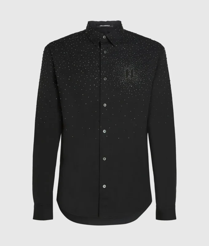 Shirt met strass-degradé