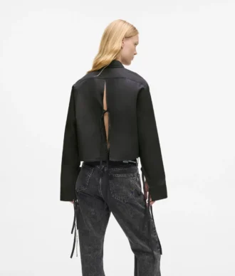 Shirt met strik aan de achterkant