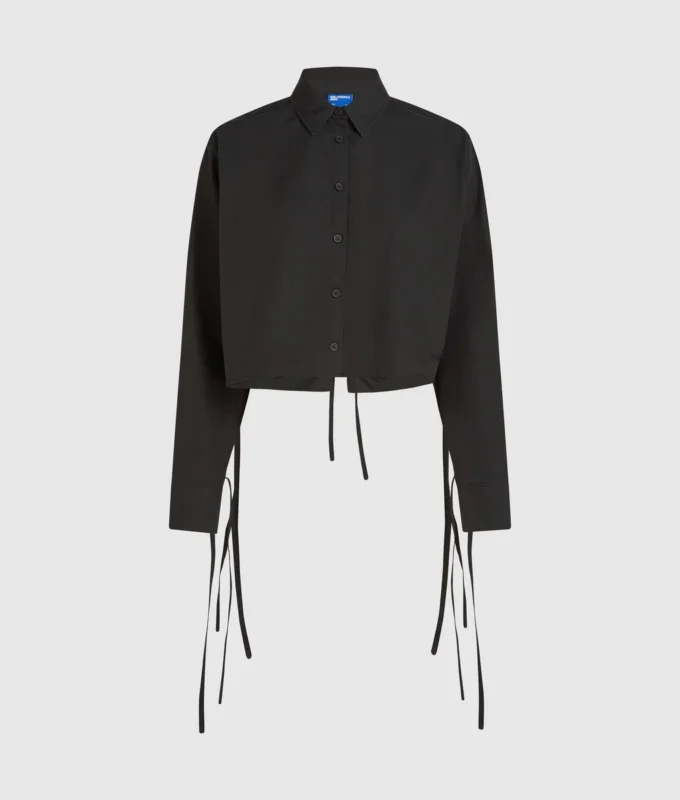 Shirt met strik aan de achterkant