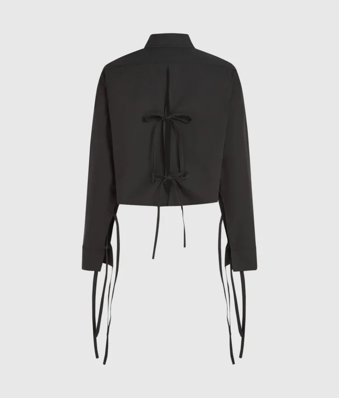 Shirt met strik aan de achterkant