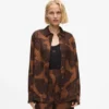Shirt met waaierprint