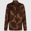 Shirt met waaierprint