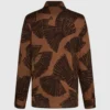 Shirt met waaierprint