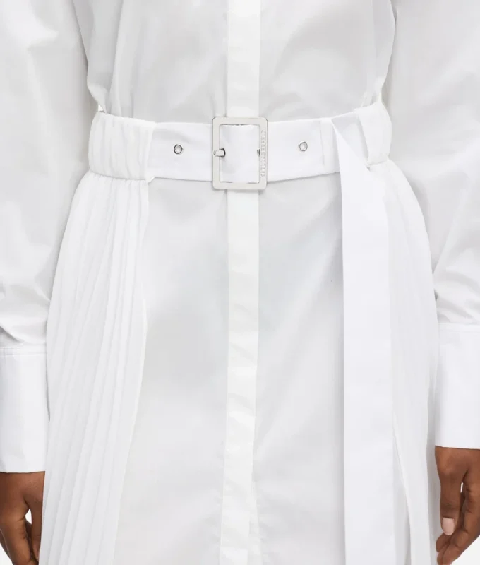 Shirtjurk met geplooid paneel