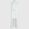 Shirtjurk met geplooid paneel