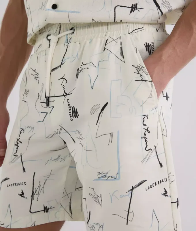 SHORTS MET ALL-OVER-PRINT