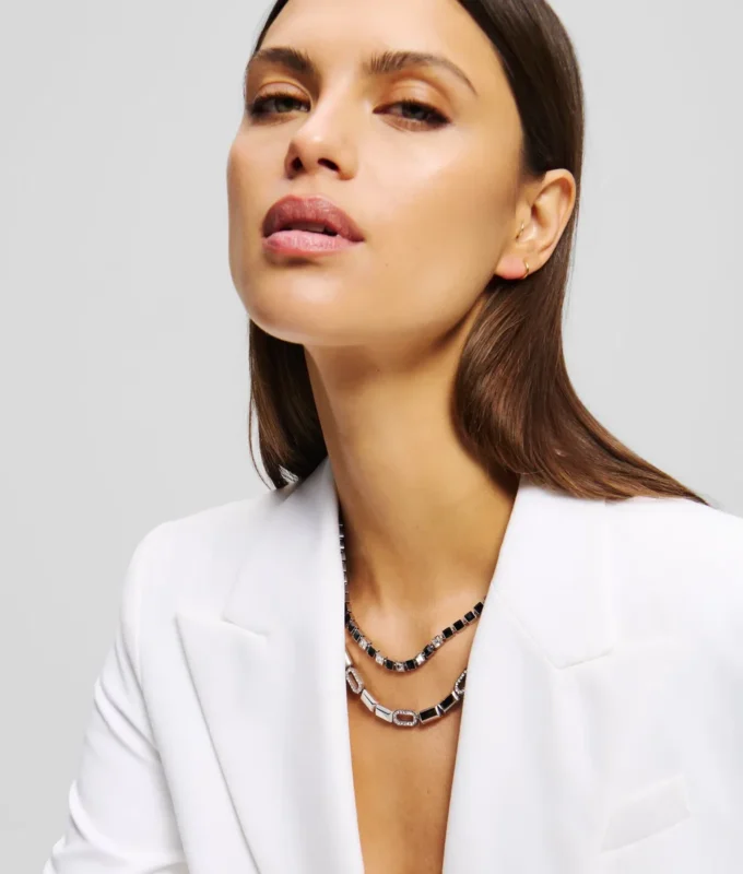 SIGNATURE PAVÉ CRYSTALS HALSKETTING