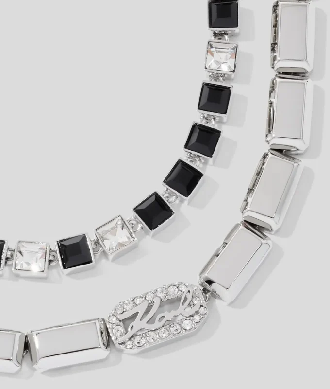 SIGNATURE PAVÉ CRYSTALS HALSKETTING