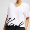 SIGNATURE T-SHIRT MET V-HALS
