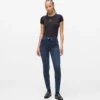 Skinny jeans met hoge taille