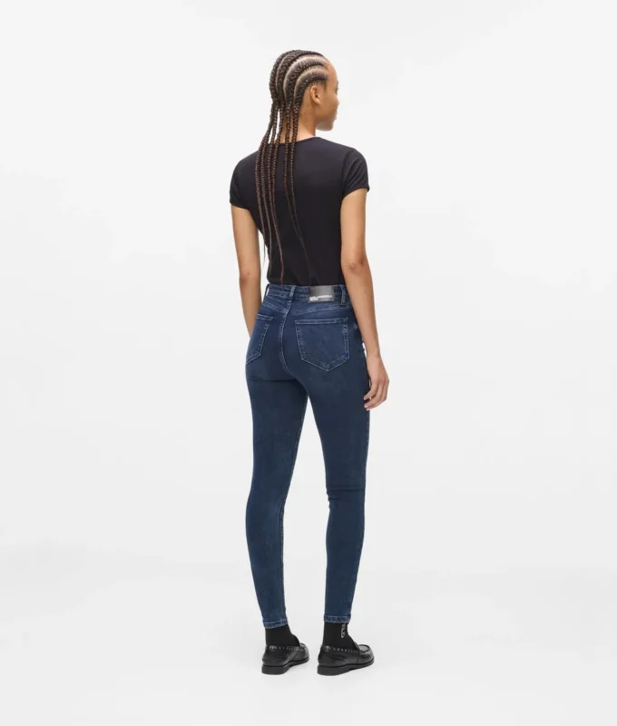 Skinny jeans met hoge taille