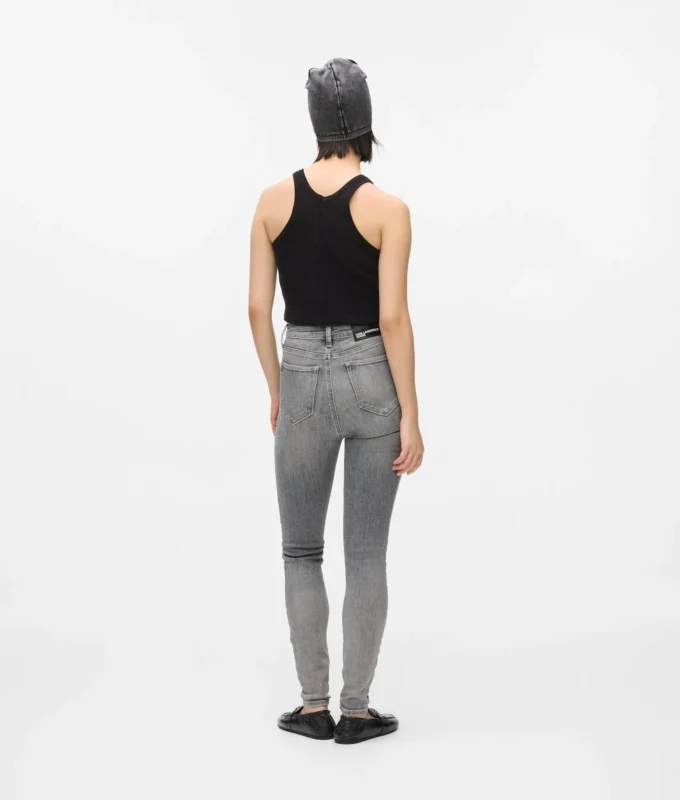 Skinny jeans met hoge taille