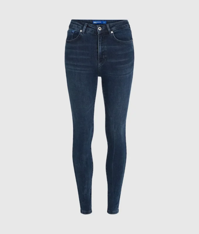Skinny jeans met hoge taille