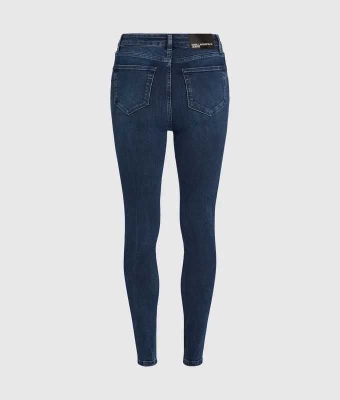 Skinny jeans met hoge taille