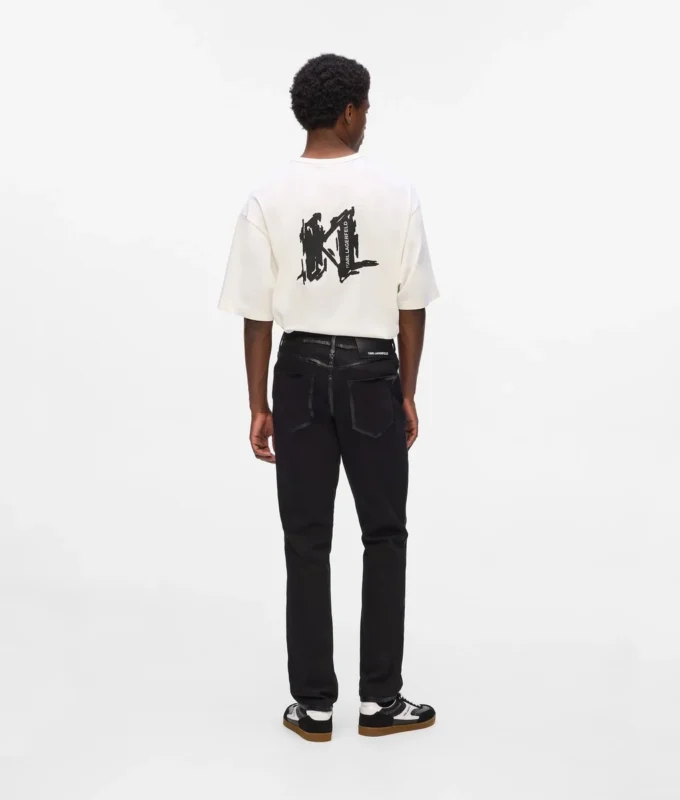 Slim fit jeans met metallic details