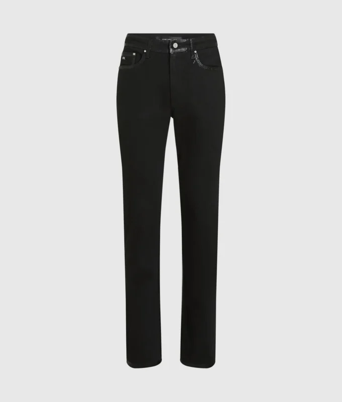 Slim fit jeans met metallic details