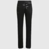 Slim fit jeans met metallic details