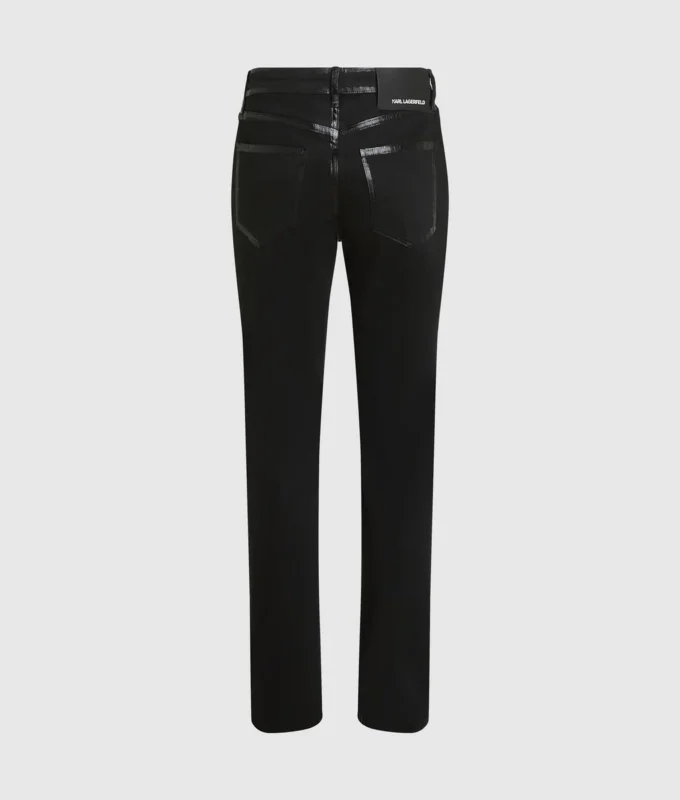 Slim fit jeans met metallic details