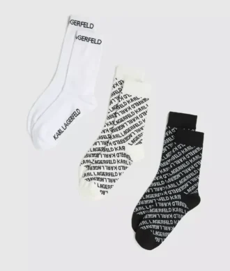 Sokken met all-over logo – 3-pack