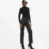 Straight jeans met all-over print