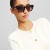 SUNGLASSES MET UITGESNEDEN SIGNATURE
