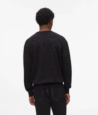 Sweater met strass-degradé