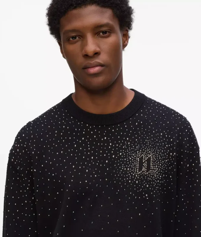 Sweater met strass-degradé