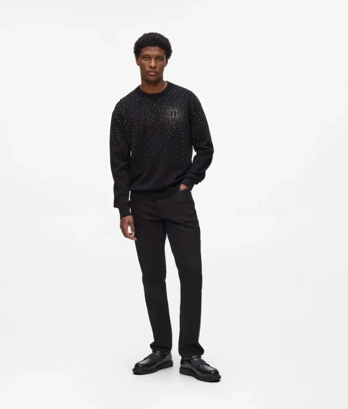 Sweater met strass-degradé