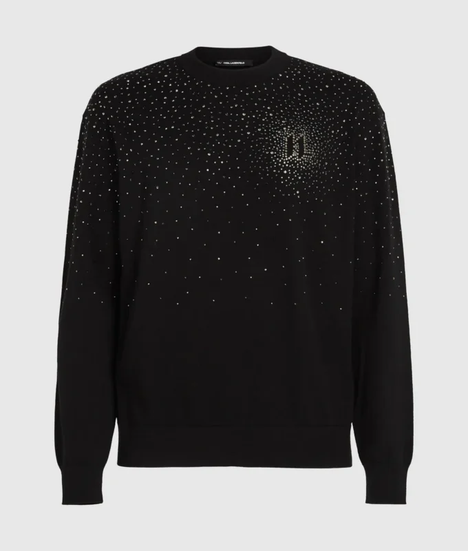 Sweater met strass-degradé